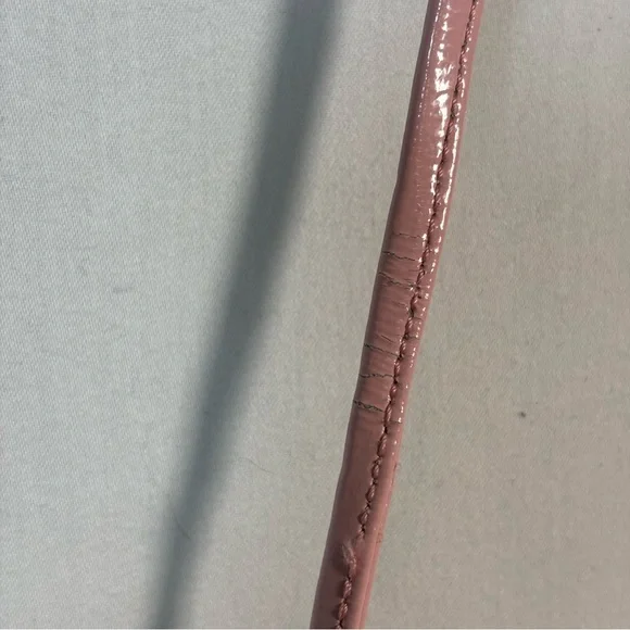 Vintage Original by Sharif Pink Leather‎ / Fur Crossbody Bag Purse with Tassel - Picture 6 of 11